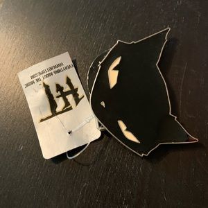 metal cat belt buckle